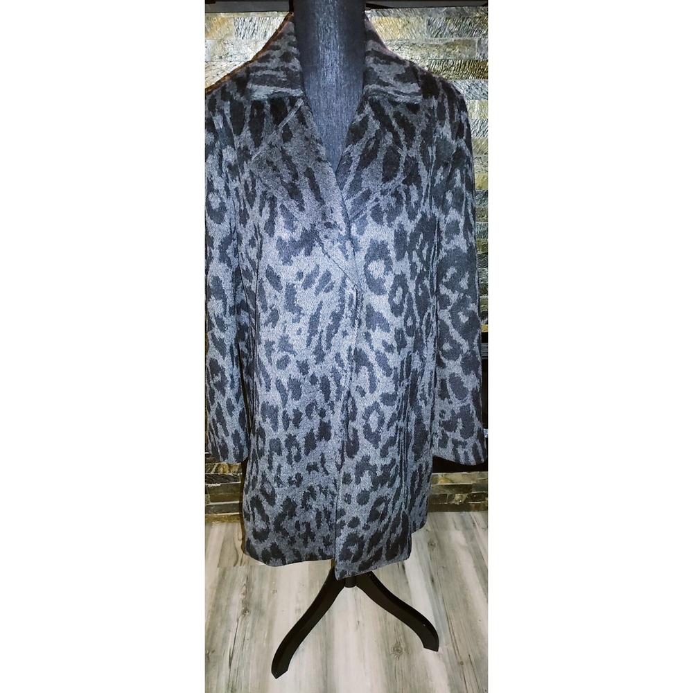 Rafaella Woman's Gray/Black Lightweight Winter Coat Size Large New Without Tags